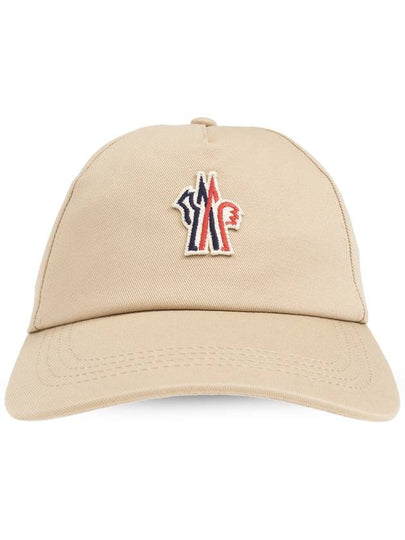 Grenoble logo patch ball cap beige - MONCLER - BALAAN 2