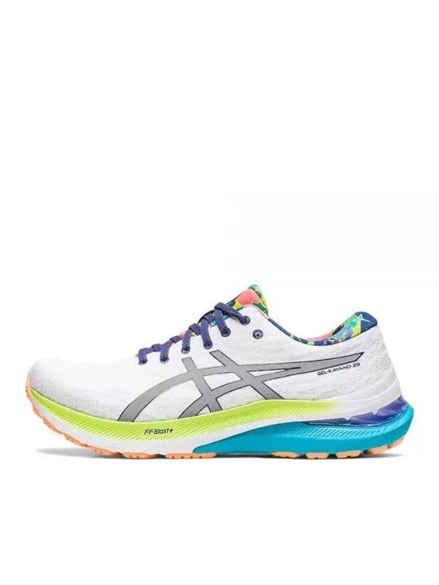 23 Gel Kayano 29 Lite-Show Low Top Sneakers White Green Blue - ASICS - BALAAN 1