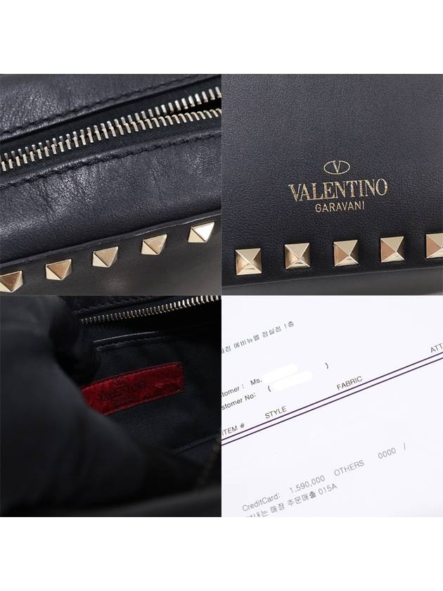 WW0B0809VSF Black Calfskin Rockstud Small Camera Crossbody Bag - VALENTINO - BALAAN 7