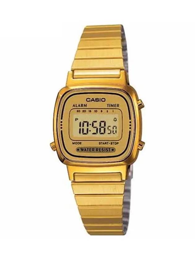 Vintage Digital Metal Watch Gold - CASIO - BALAAN 2