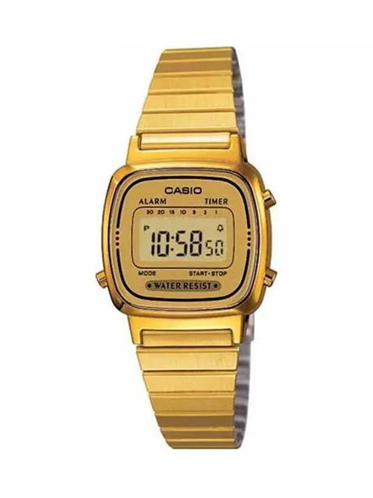 Vintage Digital Metal Watch Gold - CASIO - BALAAN 2