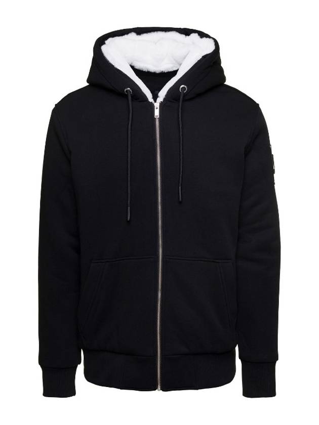 Classic Bunny Zip Up Hoodie White Lining Black - MOOSE KNUCKLES - BALAAN 2