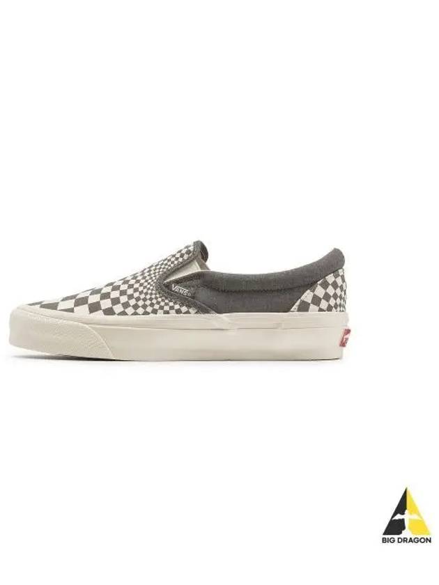 MTE Slip On Reissue 98 Radial Checkerboard Pewter Marshmallow VN000CWAGX81 - VANS - BALAAN 1