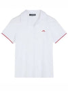 Women's Solange Short Sleeve Polo Shirt White - J.LINDEBERG - BALAAN 2