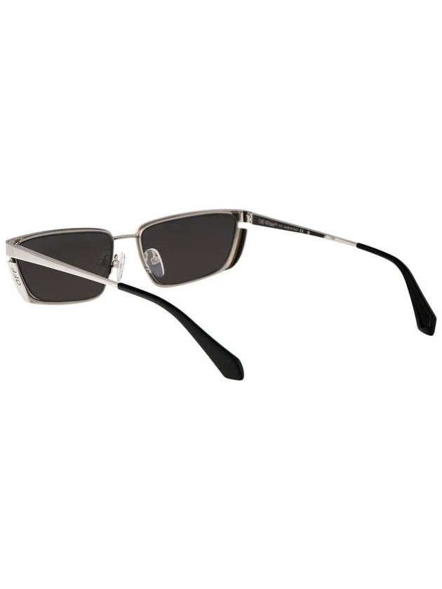 Sunglasses OERI119S24MET001 7207 SILVER DARK GRAY - OFF WHITE - BALAAN 5