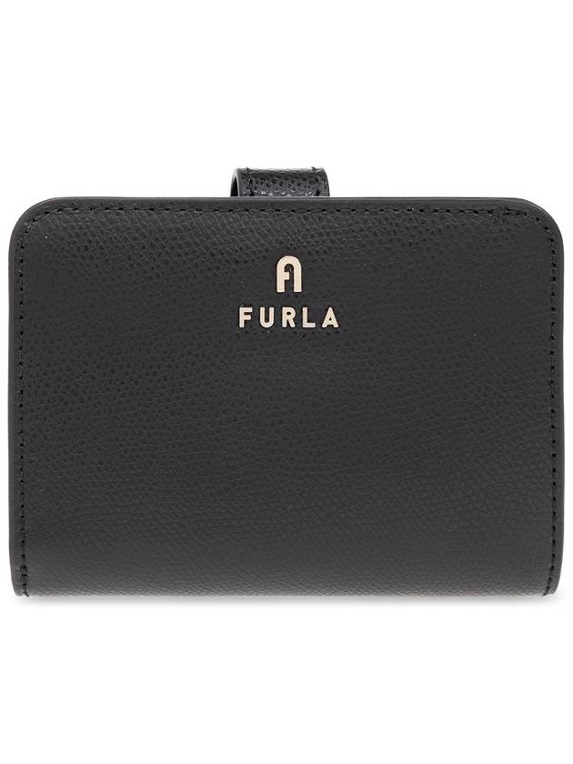 Furla Leather Wallet With Logo, Women's, Black - FURLA - BALAAN 1