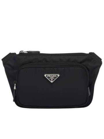 Re-Nylon And Saffiano Leather Shoulder Bag Black - PRADA - BALAAN 1