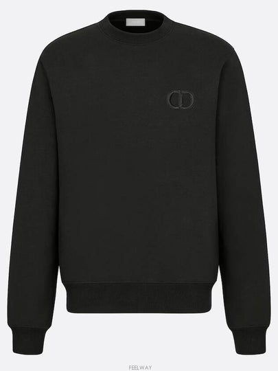 CD Icon Cotton Sweatshirt Black - DIOR - BALAAN 2