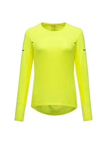 GOREWEAR Vivid Long Sleeve Shirt Woman Neon Yellow Women s - GOGORR - BALAAN 1