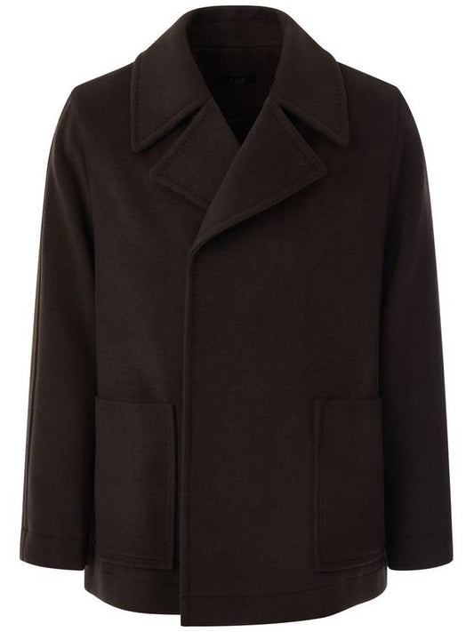 Short Wool Double Face Coat Brown MCO2086 - IFELSE - BALAAN 1