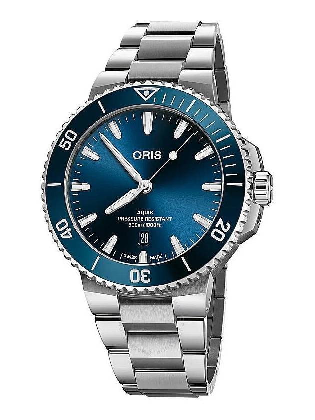 Oris Aquis Date Automatic Blue Dial Men's Watch 01 733 7789 4135-07 8 23 04PEB - ORIS - BALAAN 1