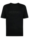 Le Typo Short Sleeve T-Shirt Black - JACQUEMUS - BALAAN 2