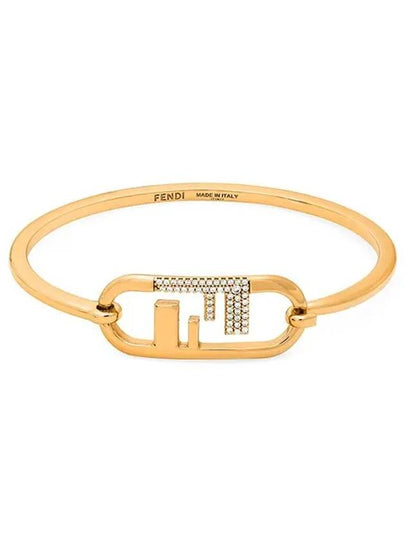 O'Lock FF Logo Bracelet Gold - FENDI - BALAAN 2