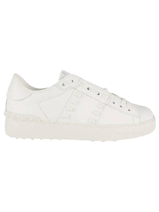 Wmns Rockstude Low Top Sneakers White - VALENTINO - BALAAN.