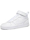 Kids GS Court Borough 2 Mid Top Sneakers White - NIKE - BALAAN 5