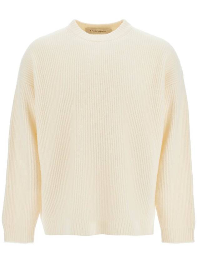 ribbed knit top white - GOLDEN GOOSE - BALAAN 2