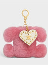 49J493GAV 24PI Triomphe Heart Pom Keyring - CELINE - BALAAN 1