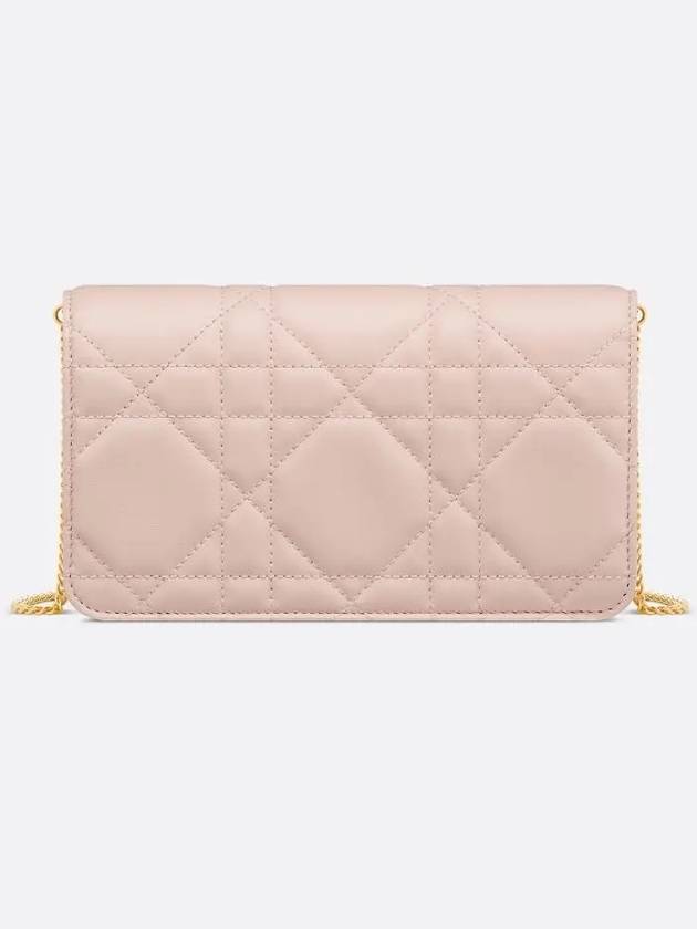 Chain Pouch Powder Pink Macrocannage Sheepskin S5225UDAX M413 - DIOR - BALAAN 4