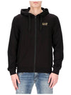 Men's Small Logo Hooded Jacket Black - EMPORIO ARMANI - BALAAN 3
