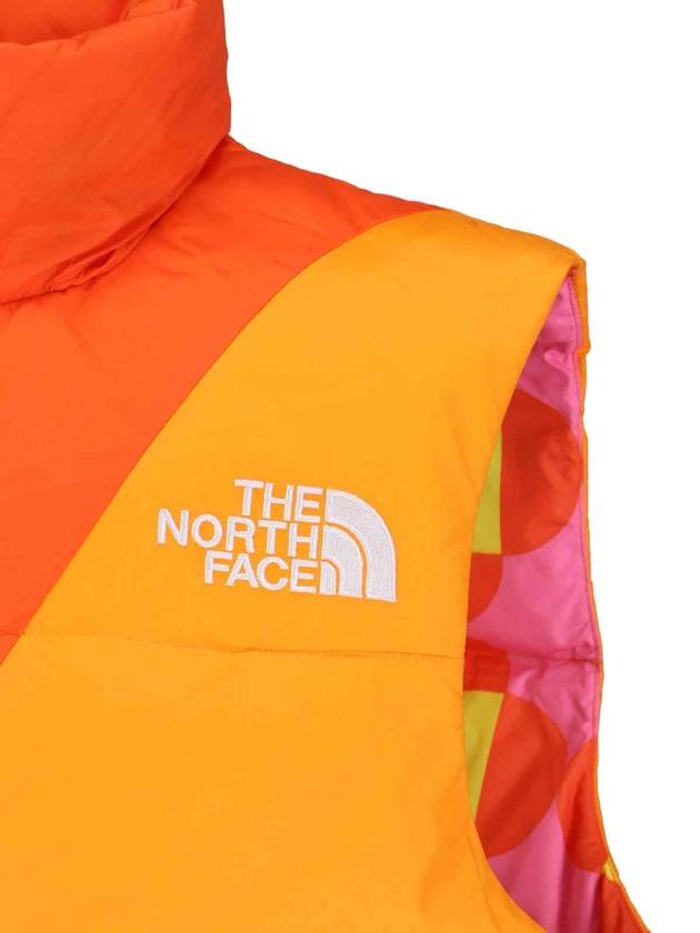 High Neck Padded Vest Orange - THE NORTH FACE - BALAAN 4