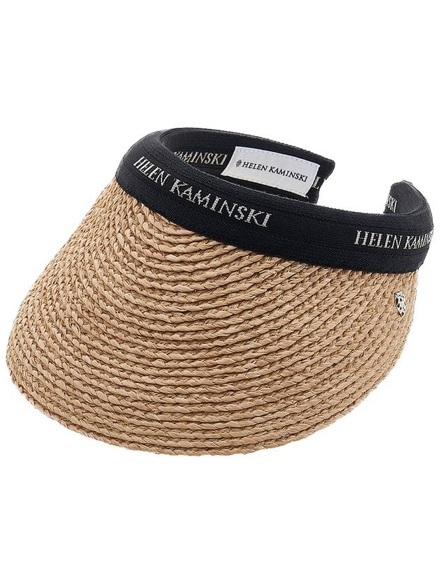 Women s Bianca Sun Visor HAT50265 NATURAL BLACK LOGO - HELEN KAMINSKI - BALAAN 1