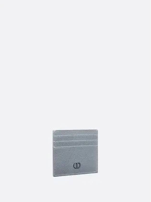 CD Icon Grained Calfskin Card Wallet Grey - DIOR - BALAAN 3