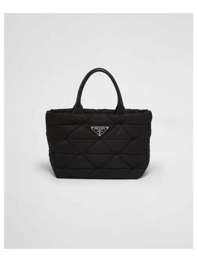 Small Re-Nylon Padded Tote Bag Black - PRADA - BALAAN 2