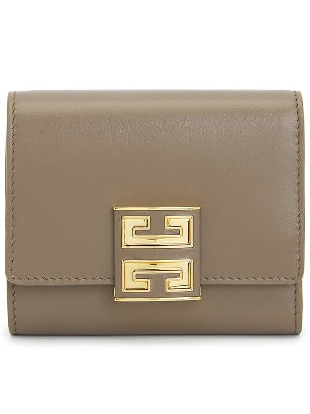 4G Logo Half Wallet Brown - GIVENCHY - BALAAN 2