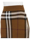 Liaocheng Check Jacquard Mini Pencil Skirt Brown - BURBERRY - BALAAN.