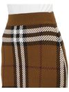 Check Jacquard Mini Pencil Skirt Brown - BURBERRY - BALAAN 9