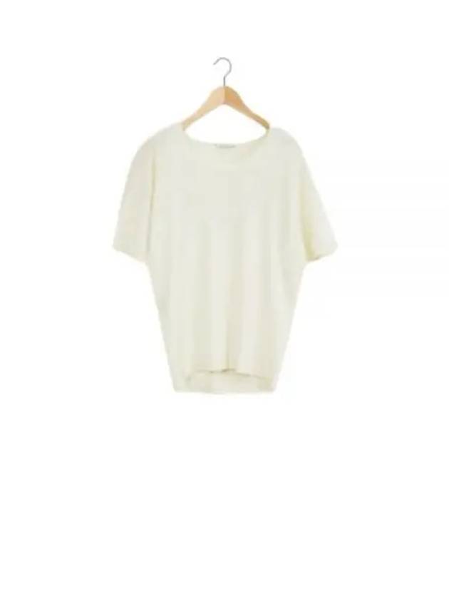 U-Neck Cotton Short Sleeve T-Shirt Ivory - LEMAIRE - BALAAN 2