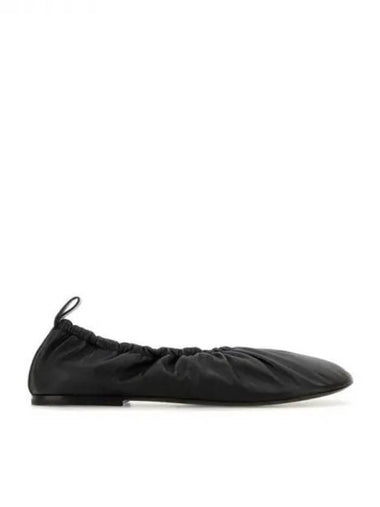 Gathering leather flat shoes - JIL SANDER - BALAAN 1