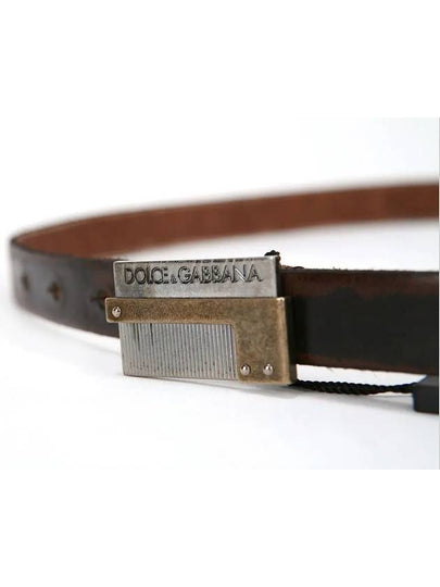 DG logo antique skinny belt BC2951 A6E65 80051 - DOLCE&GABBANA - BALAAN 2