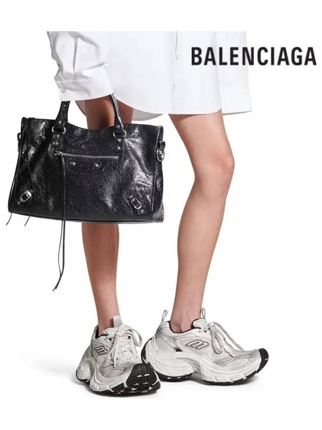 Le City Medium Leather Tote Bag Black - BALENCIAGA - BALAAN 9