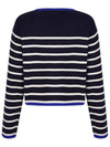 Round neck striped cardigan MK3AD210 - P_LABEL - BALAAN 5