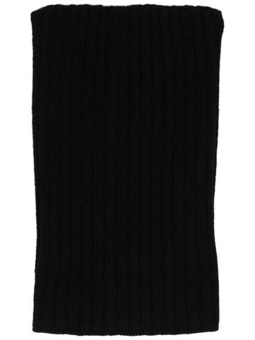 Rick Owens Ribbed-Knit Tube Scarf - RICK OWENS - BALAAN 1