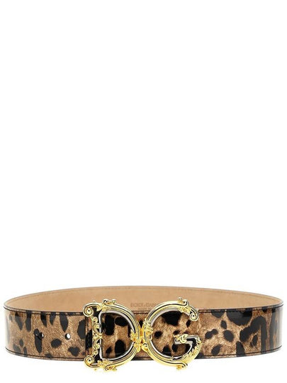 Leopard Print WITH Baroque DG Logo Buckle Belt BE1517 AM568HA93M B0010483739 - DOLCE&GABBANA - BALAAN 2