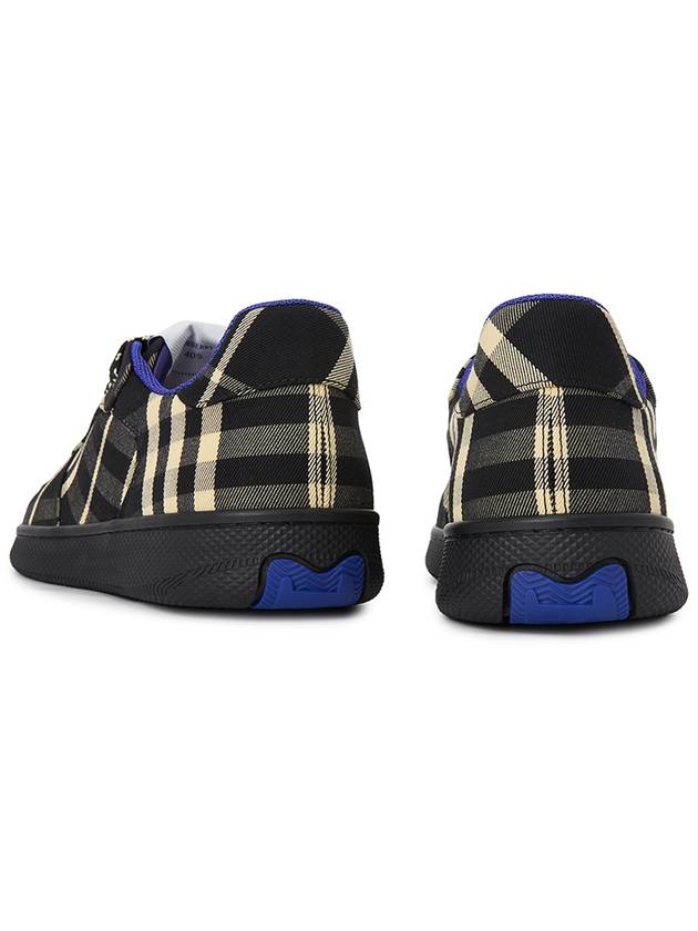 Check Terrace Low Top Sneakers Black - BURBERRY - BALAAN 7