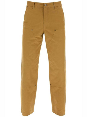 Cotton Workwear Straight Pants Brown - LOEWE - BALAAN 1