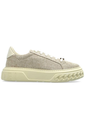 Casadei Sneakers With Lurex Thread, Women's, Beige - CASADEI - BALAAN 1