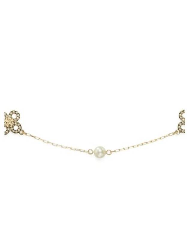 Kira Clover Pearl Necklace Gold - TORY BURCH - BALAAN 3