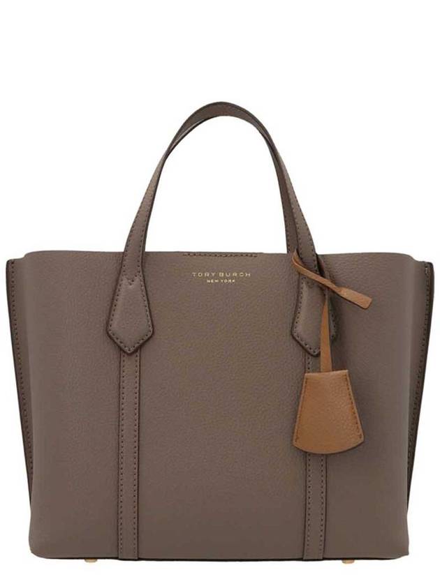 Perry Triple Compartment Small Tote Bag Dark Beige - TORY BURCH - BALAAN 2