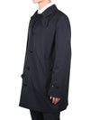 Single Breasted Car Coat Navy - BURBERRY - BALAAN.