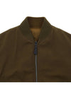 Thule Cotton Reversible Bomber Jacket Dark Khaki Desert Mist - LORO PIANA - BALAAN 7