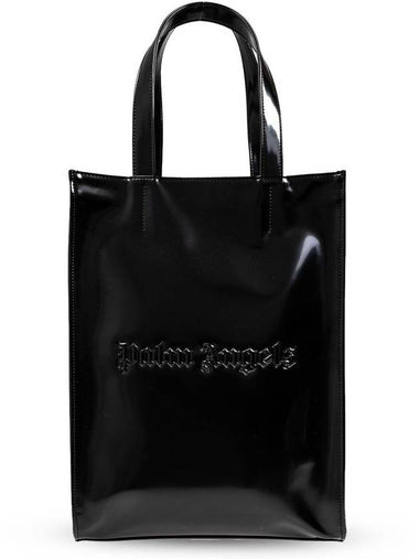 Palm Angels Shiny Classic Logo Tote Bag - PALM ANGELS - BALAAN 1