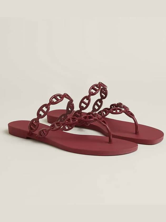 Island Sandals Rouge H - HERMES - BALAAN 2