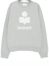 Mikoy Big Logo Cotton Sweatshirt Light Blue - ISABEL MARANT - BALAAN 4