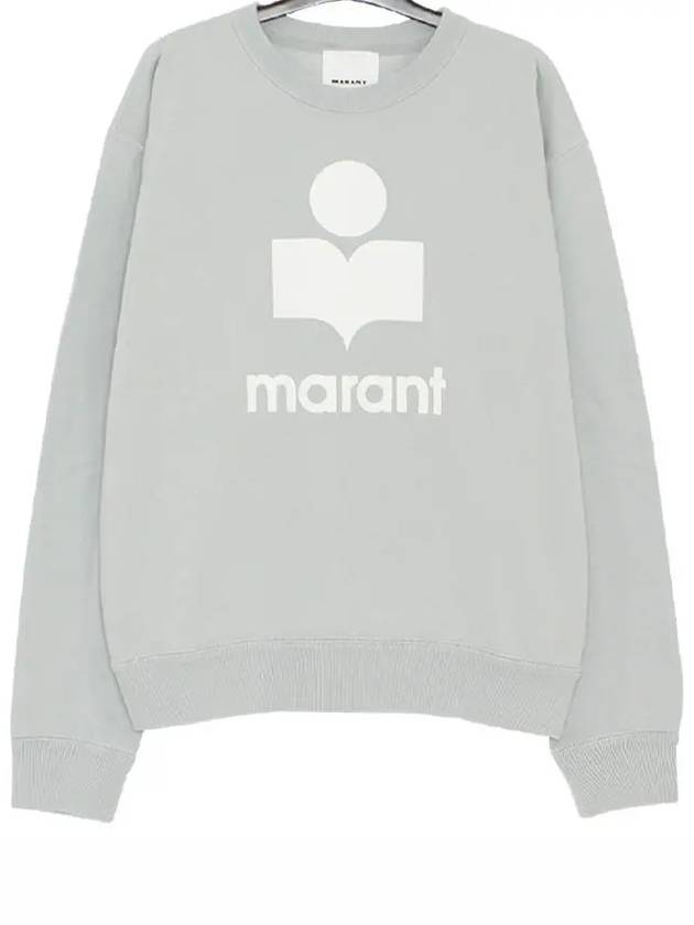 Mikoy Big Logo Cotton Sweatshirt Light Blue - ISABEL MARANT - BALAAN 2