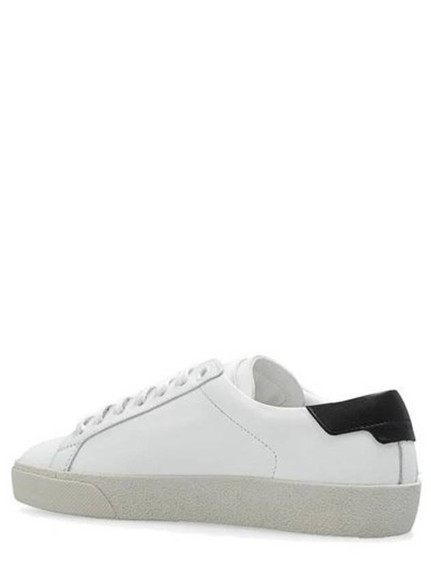 Court Classic Black Tab Low Top Sneakers White - SAINT LAURENT - BALAAN 4