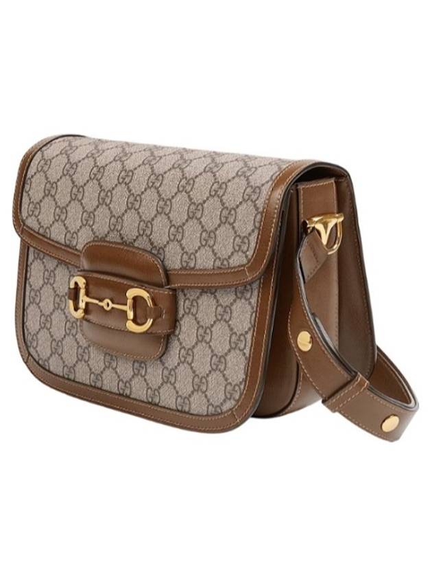 Horsebit 1955 GG Supreme Shoulder Bag Brown - GUCCI - BALAAN 3